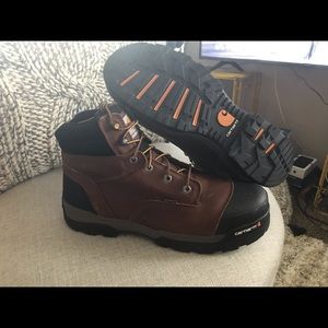 Carhartt Leather waterproof steel toed workboots.